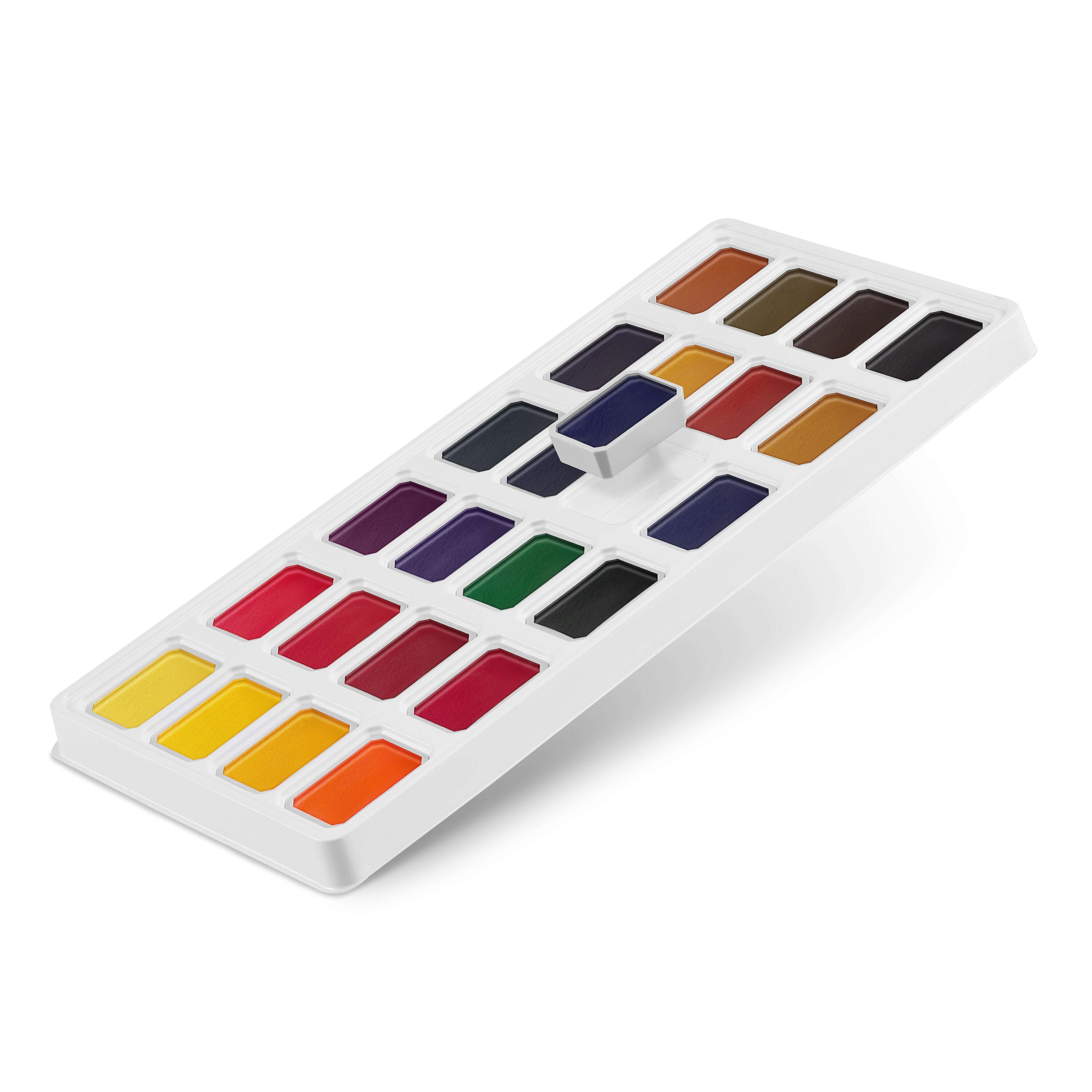 Aquarellfarben Set in Studio Qualität | 24 leuchtende & kräftige Wasserfarben | Stark Pigmentiert und Ergiebig!