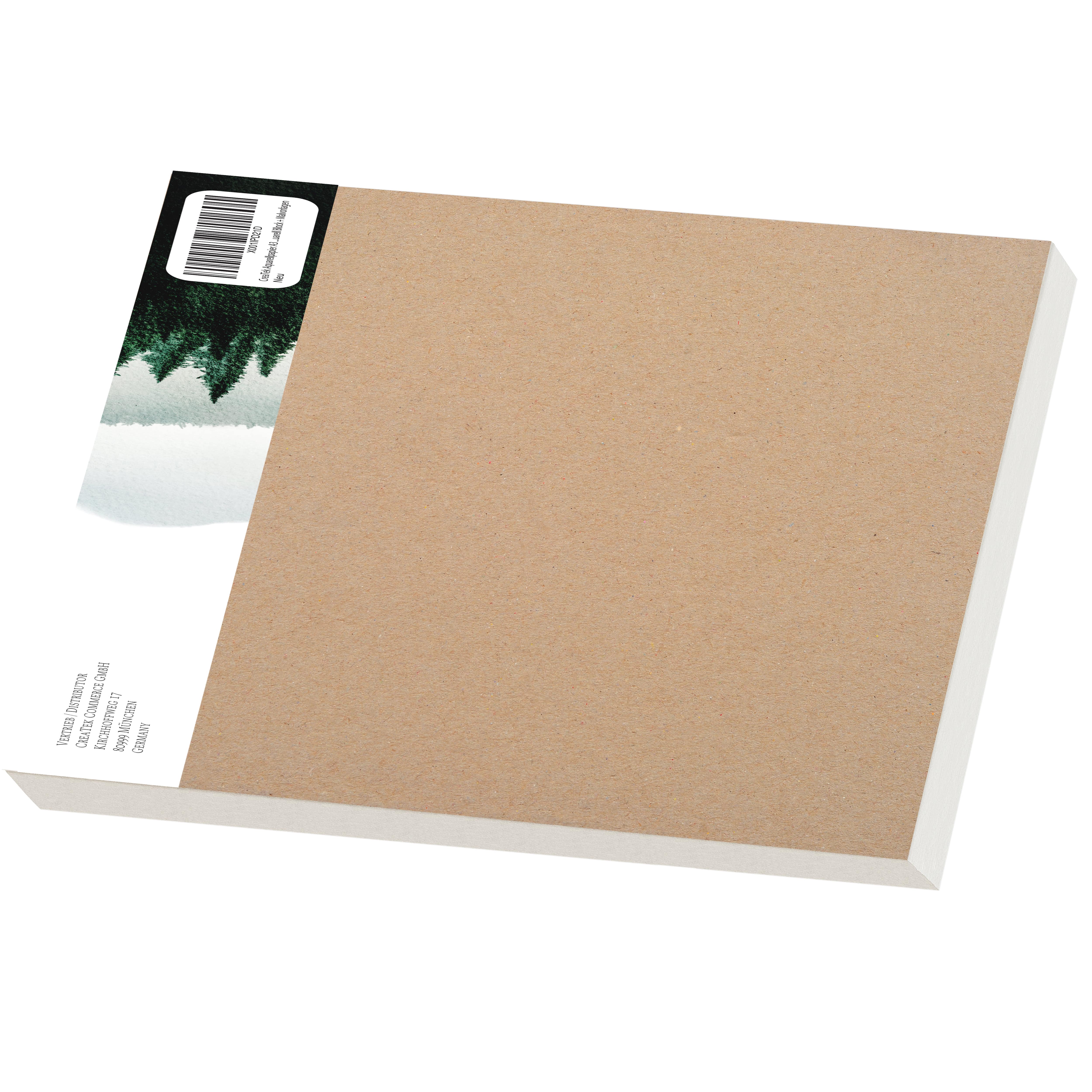 Aquarellpapier A3 | 300g | 25 Blatt | kopfseitig geleimt | kaltgepresst & naturweiß für exzellent Farbwiedergabe